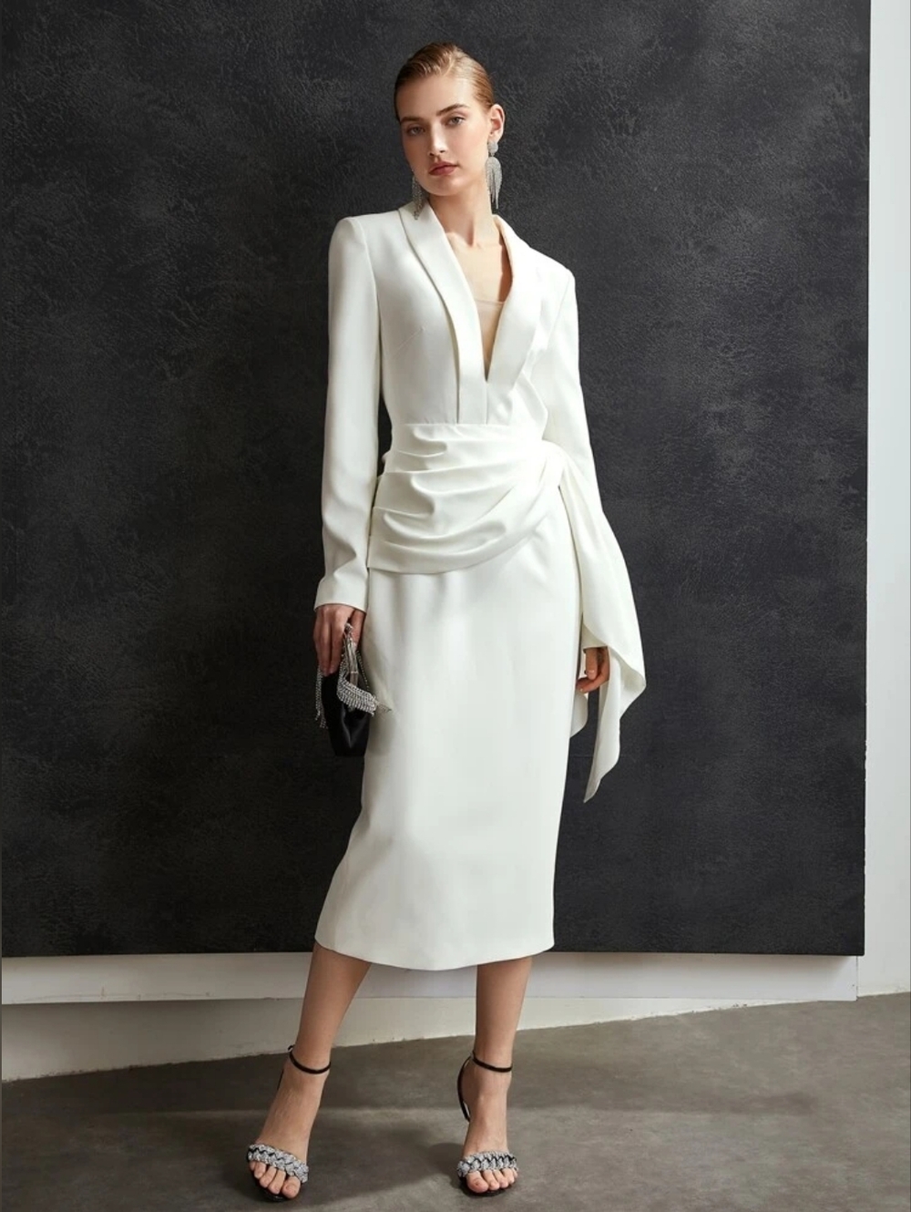 Christian Siriano White Dress